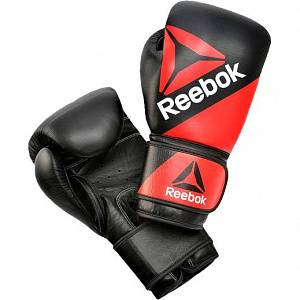Перчатки боксерские на липучке Reebok Combat Lthr tr